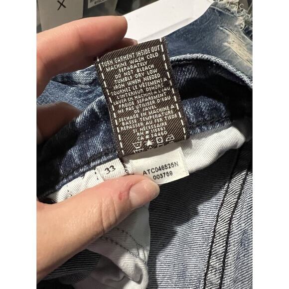 7 For All Mankind Austyn Jeans Blue Relaxed Straight Leg Size 33 Men’s - Picture 5 of 7